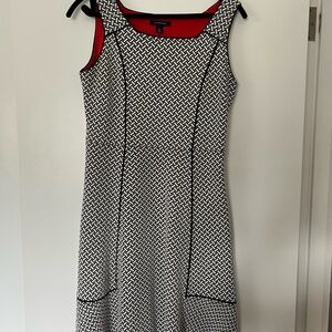 Black and White Patterned Dress